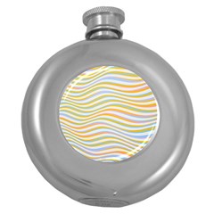 Art Abstract Colorful Colors Round Hip Flask (5 Oz) by Celenk