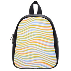 Art Abstract Colorful Colors School Bag (small) by Celenk