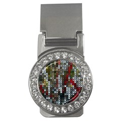 Christmas Cross Stitch Background Money Clips (cz) 