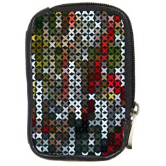 Christmas Cross Stitch Background Compact Camera Cases by Celenk