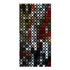 Christmas Cross Stitch Background Shower Curtain 36  X 72  (stall)  by Celenk