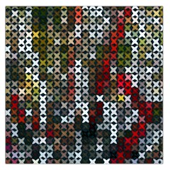 Christmas Cross Stitch Background Large Satin Scarf (square) by Celenk