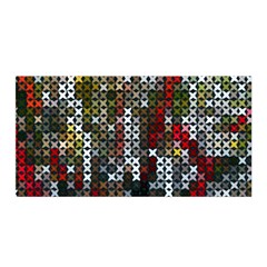 Christmas Cross Stitch Background Satin Wrap by Celenk