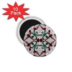 Christmas Paper 1 75  Magnets (10 Pack)  by Celenk