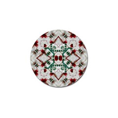 Christmas Paper Golf Ball Marker