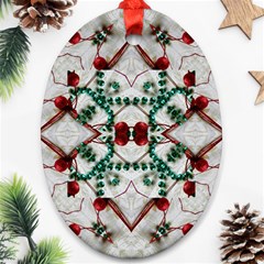 Christmas Paper Oval Ornament (two Sides) by Celenk