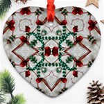 Christmas Paper Heart Ornament (Two Sides) Back