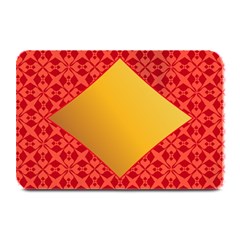 Christmas Card Pattern Background Plate Mats by Celenk