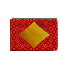 Christmas Card Pattern Background Cosmetic Bag (medium)  by Celenk