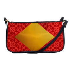 Christmas Card Pattern Background Shoulder Clutch Bags by Celenk