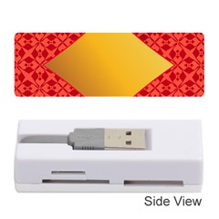 Christmas Card Pattern Background Memory Card Reader (stick)  by Celenk