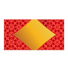 Christmas Card Pattern Background Satin Wrap by Celenk