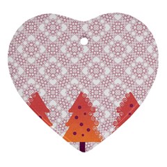 Christmas Card Elegant Ornament (heart)