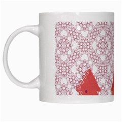 Christmas Card Elegant White Mugs by Celenk