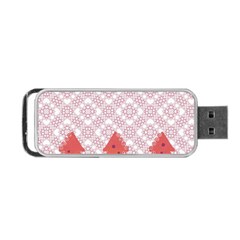 Christmas Card Elegant Portable Usb Flash (two Sides) by Celenk