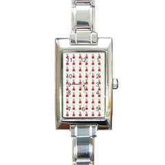 At On Christmas Present Background Rectangle Italian Charm Watch by Celenk