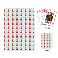 At On Christmas Present Background Playing Card by Celenk