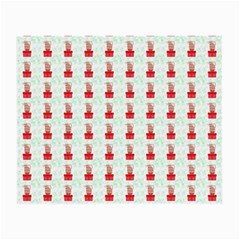 At On Christmas Present Background Small Glasses Cloth (2-side) by Celenk