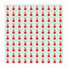 At On Christmas Present Background Medium Glasses Cloth by Celenk