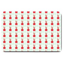 At On Christmas Present Background Large Doormat  by Celenk