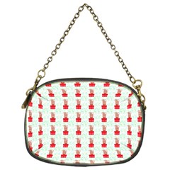 At On Christmas Present Background Chain Purses (one Side)  by Celenk