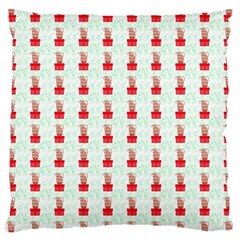 At On Christmas Present Background Large Cushion Case (one Side) by Celenk