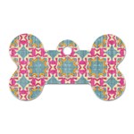 Christmas Wallpaper Dog Tag Bone (Two Sides) Front