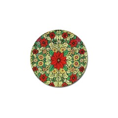 Calsidyrose Groovy Christmas Golf Ball Marker by Celenk