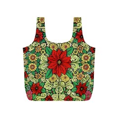 Calsidyrose Groovy Christmas Full Print Recycle Bags (s)  by Celenk