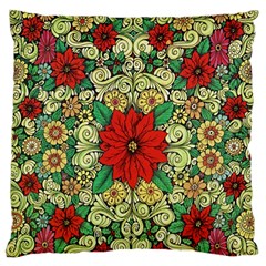 Calsidyrose Groovy Christmas Large Flano Cushion Case (two Sides) by Celenk