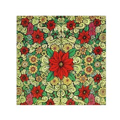 Calsidyrose Groovy Christmas Small Satin Scarf (square) by Celenk