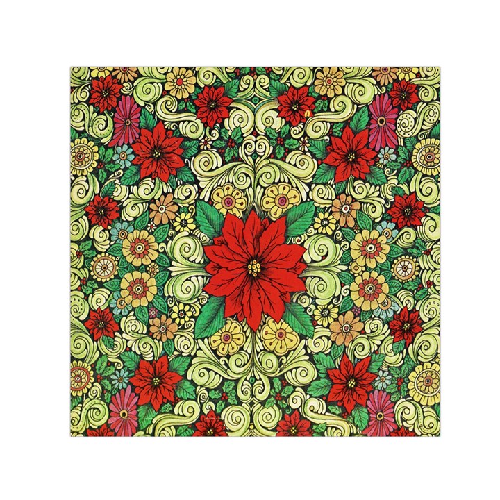 Calsidyrose Groovy Christmas Small Satin Scarf (Square)