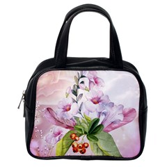 Wonderful Flowers, Soft Colors, Watercolor Classic Handbags (one Side) by FantasyWorld7