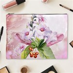 Wonderful Flowers, Soft Colors, Watercolor Cosmetic Bag (XL) Front