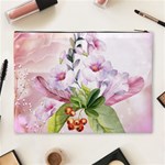 Wonderful Flowers, Soft Colors, Watercolor Cosmetic Bag (XL) Back