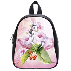 Wonderful Flowers, Soft Colors, Watercolor School Bag (small) by FantasyWorld7