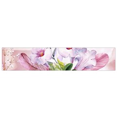 Wonderful Flowers, Soft Colors, Watercolor Small Flano Scarf by FantasyWorld7