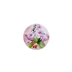 Wonderful Flowers, Soft Colors, Watercolor 1  Mini Magnets by FantasyWorld7