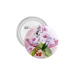 Wonderful Flowers, Soft Colors, Watercolor 1.75  Buttons Front