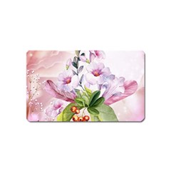 Wonderful Flowers, Soft Colors, Watercolor Magnet (name Card) by FantasyWorld7