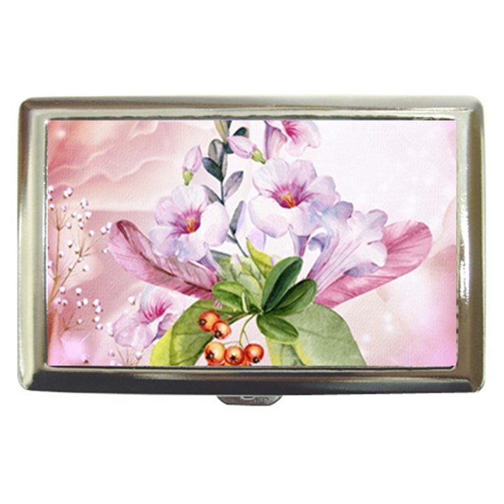 Wonderful Flowers, Soft Colors, Watercolor Cigarette Money Cases