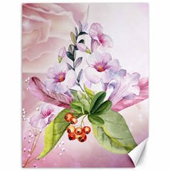 Wonderful Flowers, Soft Colors, Watercolor Canvas 18  X 24   by FantasyWorld7