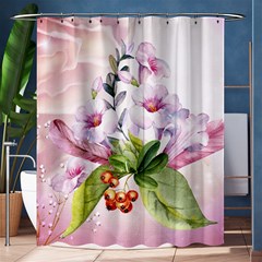 Wonderful Flowers, Soft Colors, Watercolor Shower Curtain 60  X 72  (medium)  by FantasyWorld7