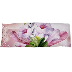 Wonderful Flowers, Soft Colors, Watercolor Body Pillow Case (dakimakura) by FantasyWorld7