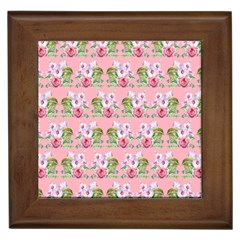 Floral Pattern Framed Tiles by SuperPatterns