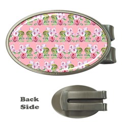 Floral Pattern Money Clips (oval)  by SuperPatterns