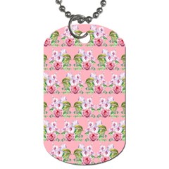 Floral Pattern Dog Tag (one Side) by SuperPatterns