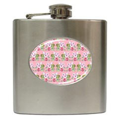 Floral Pattern Hip Flask (6 Oz) by SuperPatterns