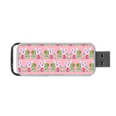 Floral Pattern Portable Usb Flash (one Side) by SuperPatterns