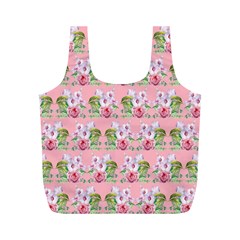 Floral Pattern Full Print Recycle Bags (m)  by SuperPatterns